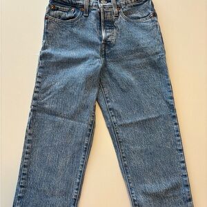 Levi's High Rise Straight Leg Blue Jeans